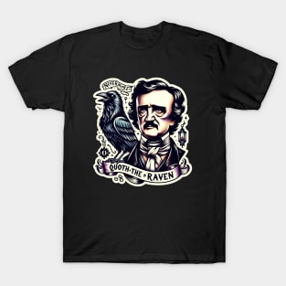 Edgar Allan Poe quoth the raven nevermore T-Shirt